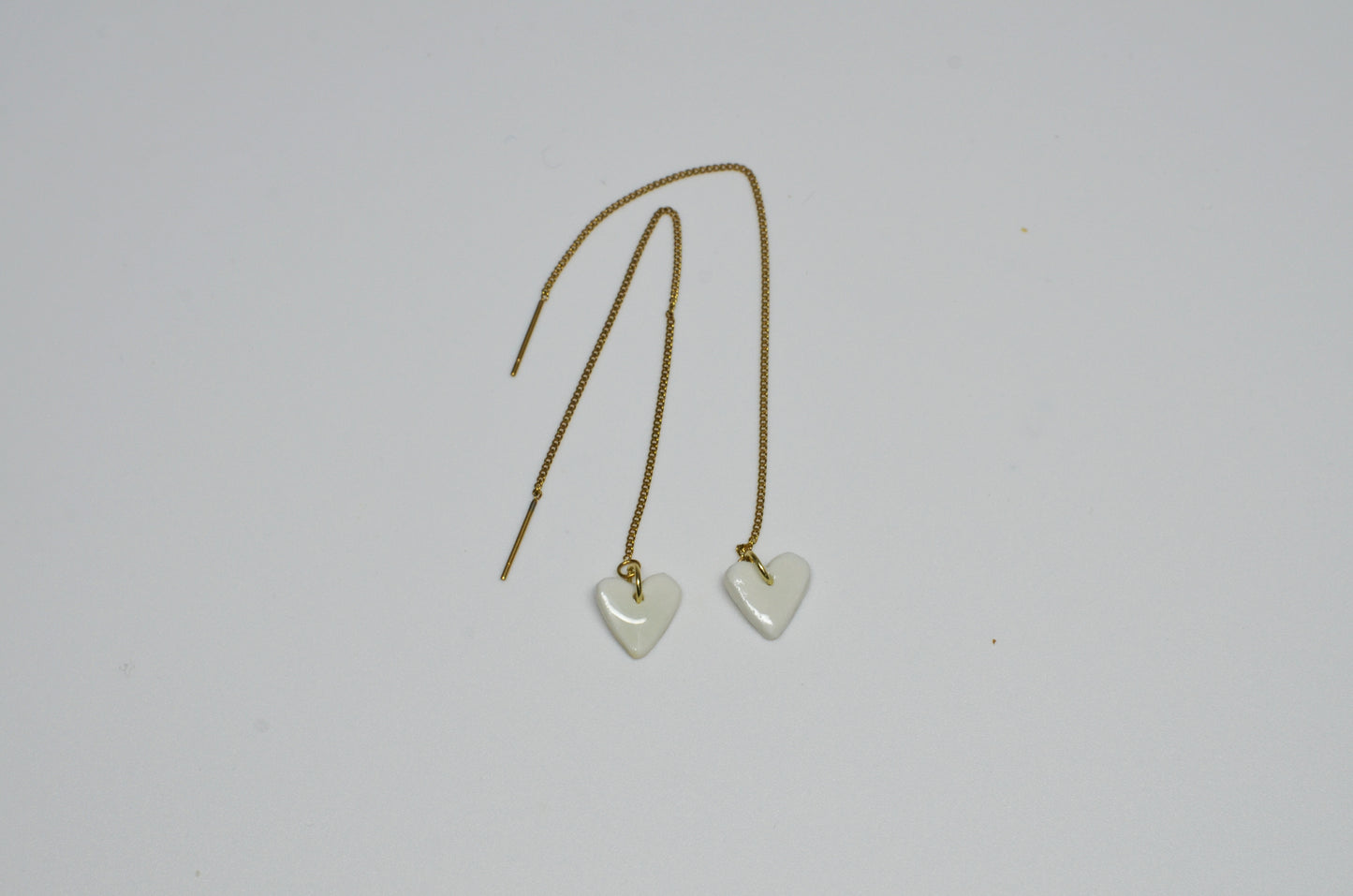 love - porcelain earrings