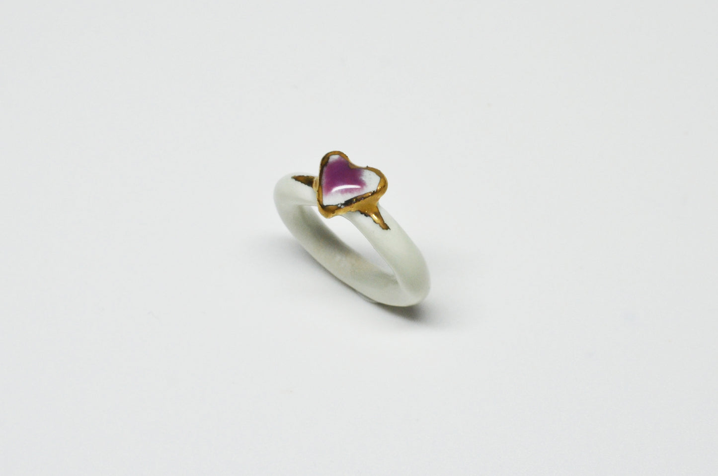 love - porcelain ring