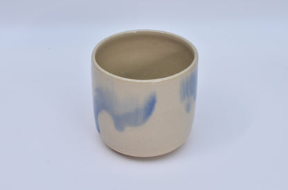 FLAT WHITE wheel-thrown ceramic cup 3/4