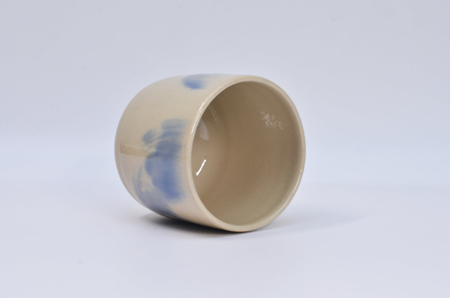 FLAT WHITE wheel-thrown ceramic cup 3/4