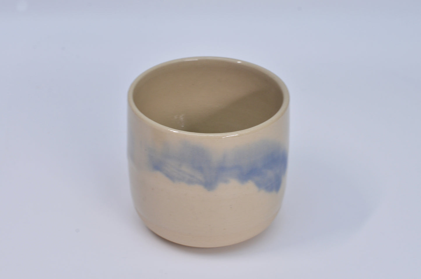 FLAT WHITE wheel-thrown ceramic cup 4/4