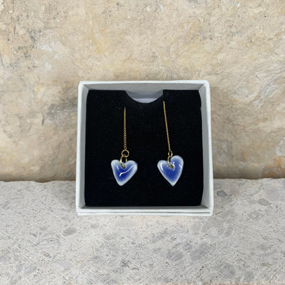 love - porcelain earrings