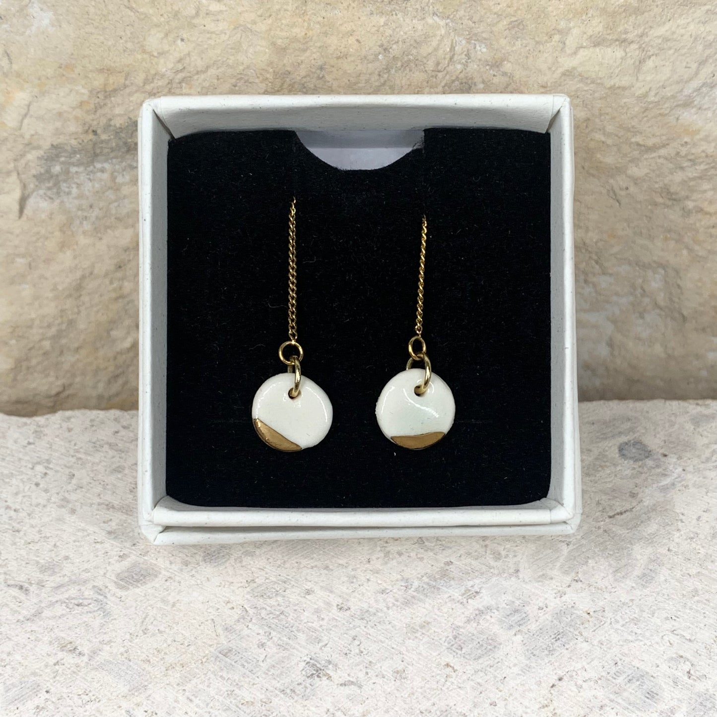 simplicity - porcelain earrings