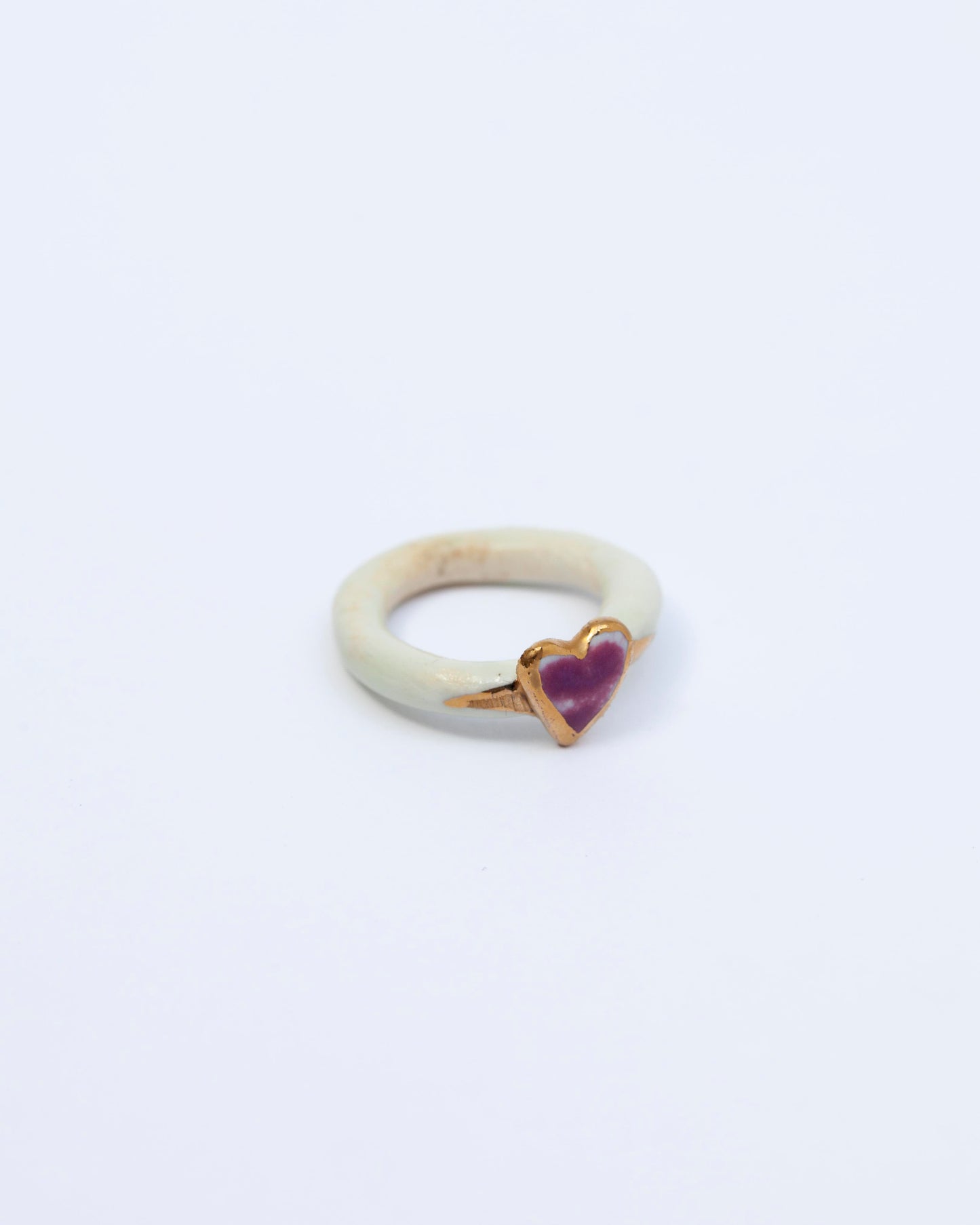 love - porcelain ring