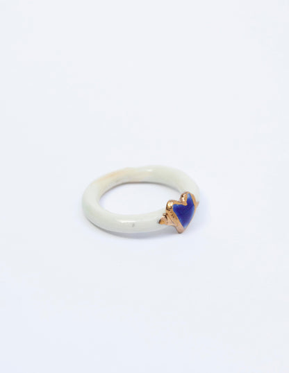 love - porcelain ring