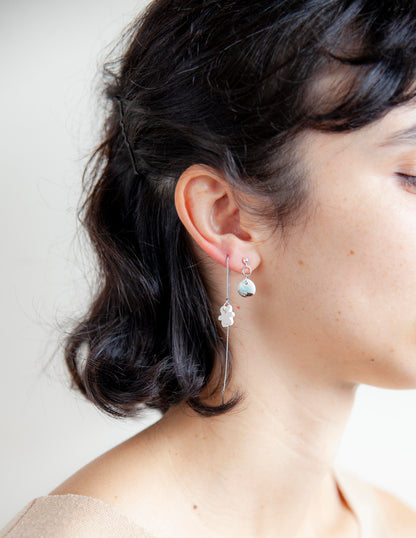 simplicity - porcelain earrings