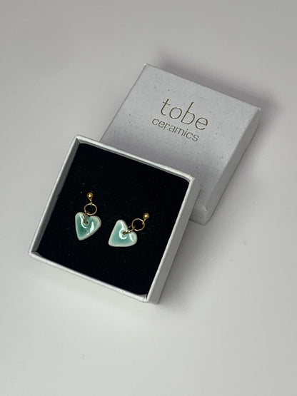 love - porcelain earrings