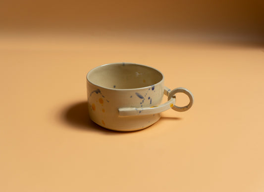 Part of our exclusive ceramic mug collection, 'Touch-Me-Not' embodies the artistry of handmade pottery, artisanal ceramics and contemporary craftsmanship.